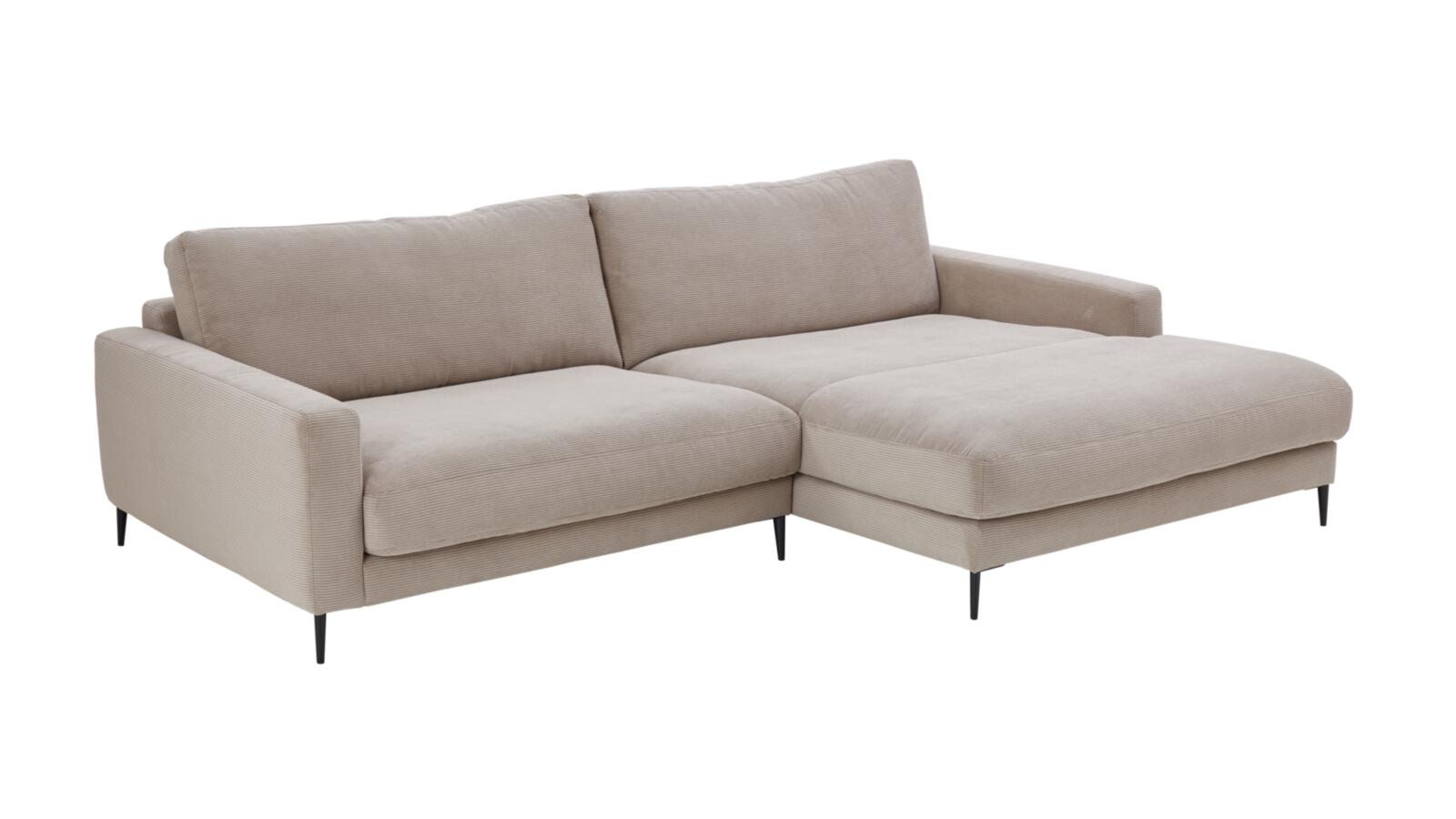 Candy Polsterecke UPTOWN ca. 272x190cm in Stoff Feincord sand Candy Polsterecke UPTOWN ca. 272x190cm in Stoff Feincord sand