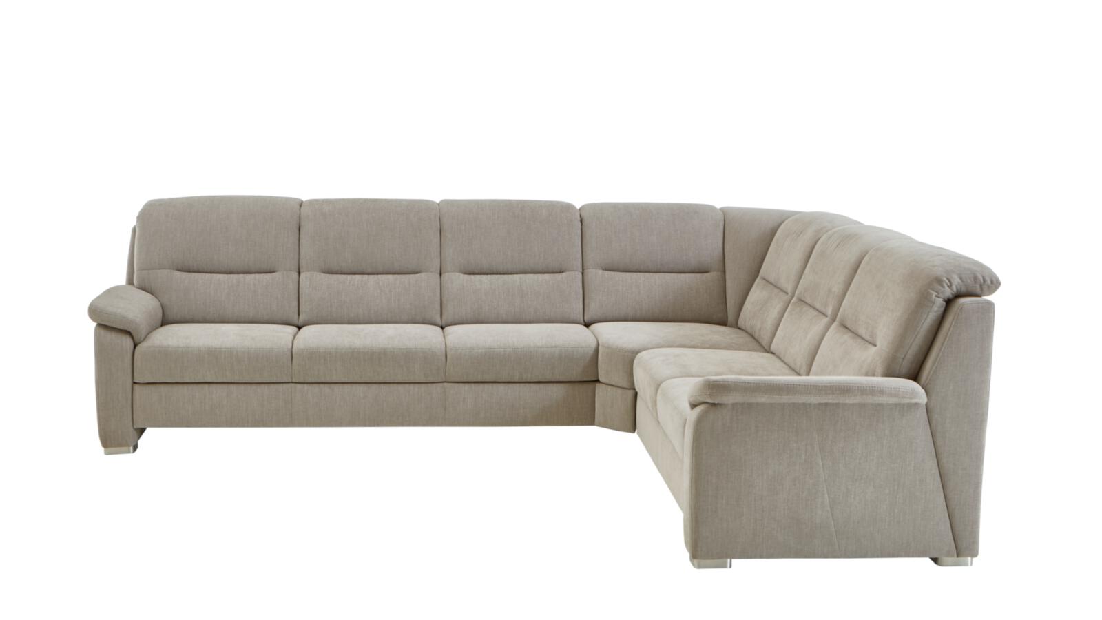 Polipol Polstergruppe MM-PP1009 ca. 303x245cm in Stoff Longlife Easy platin, Couch, Mobiliar