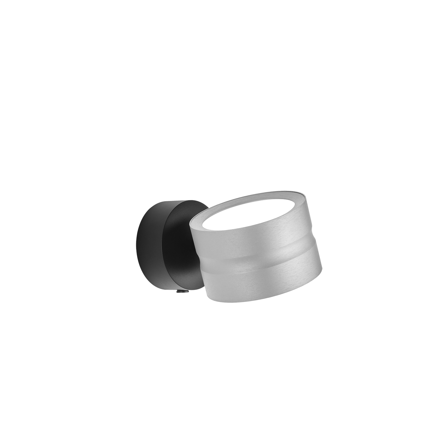 LED-Wandleuchte ca. B11 H9 T17 cm in Alu eloxiert