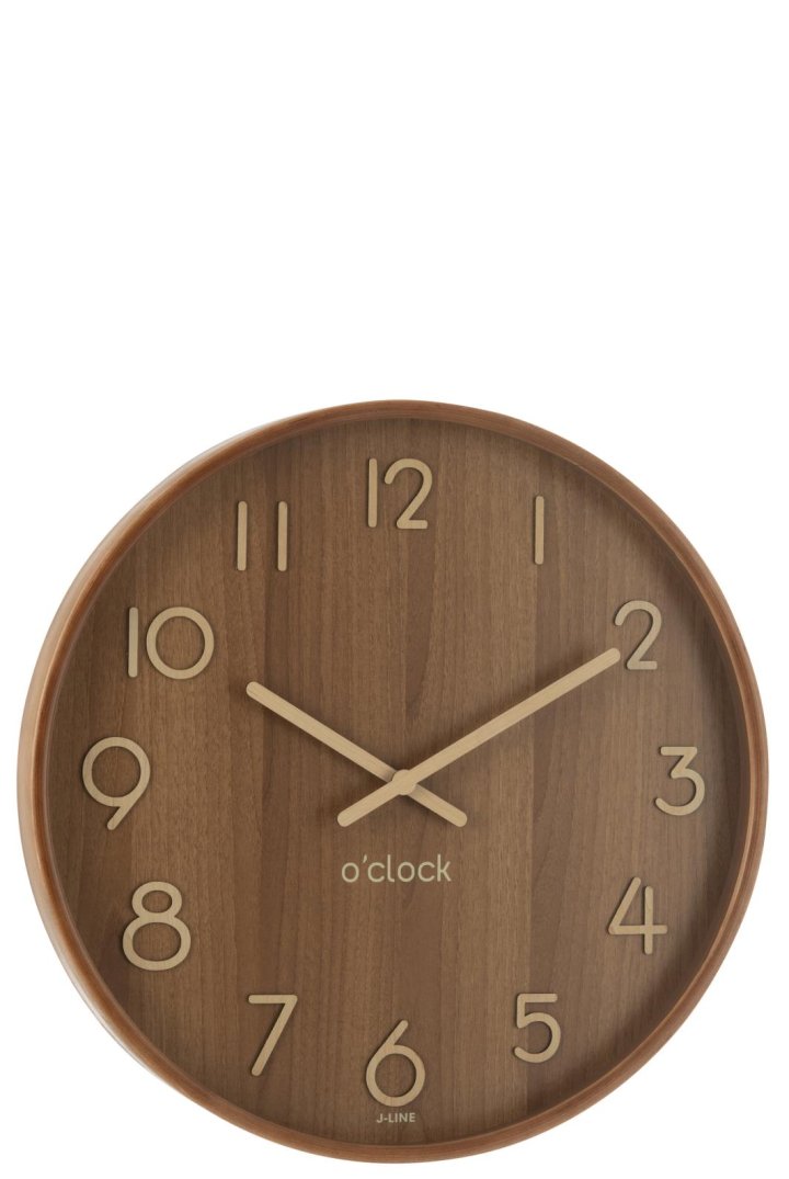 Wanduhr in Naturell Wanduhr in Naturell, Uhr, Analoge Uhr, Wanduhr