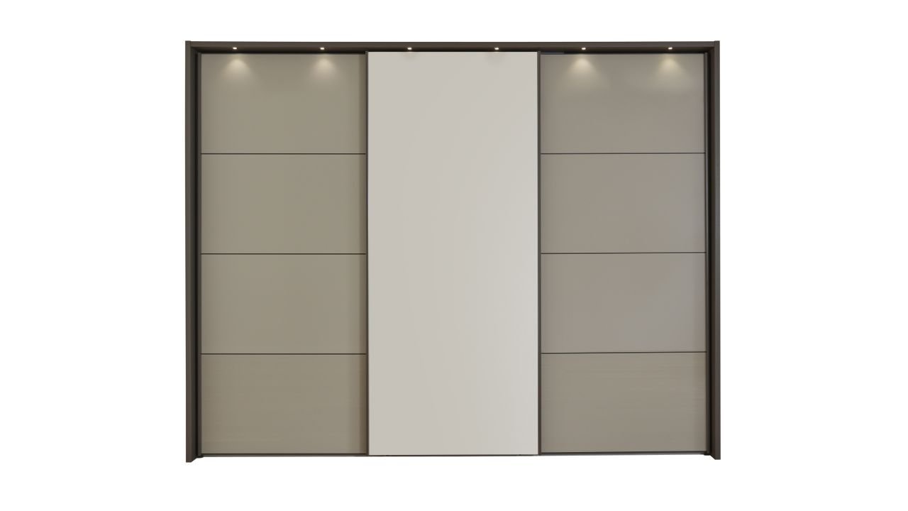 Wiemann Schwebetürenschrank Kos in anthrazit/kieselgrau ca. 250 cm breit