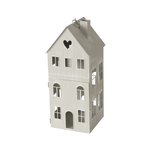 Boltze Laterne Haus, Indoor, H 36 cm, HAUS INDOOR in Eisen grau
