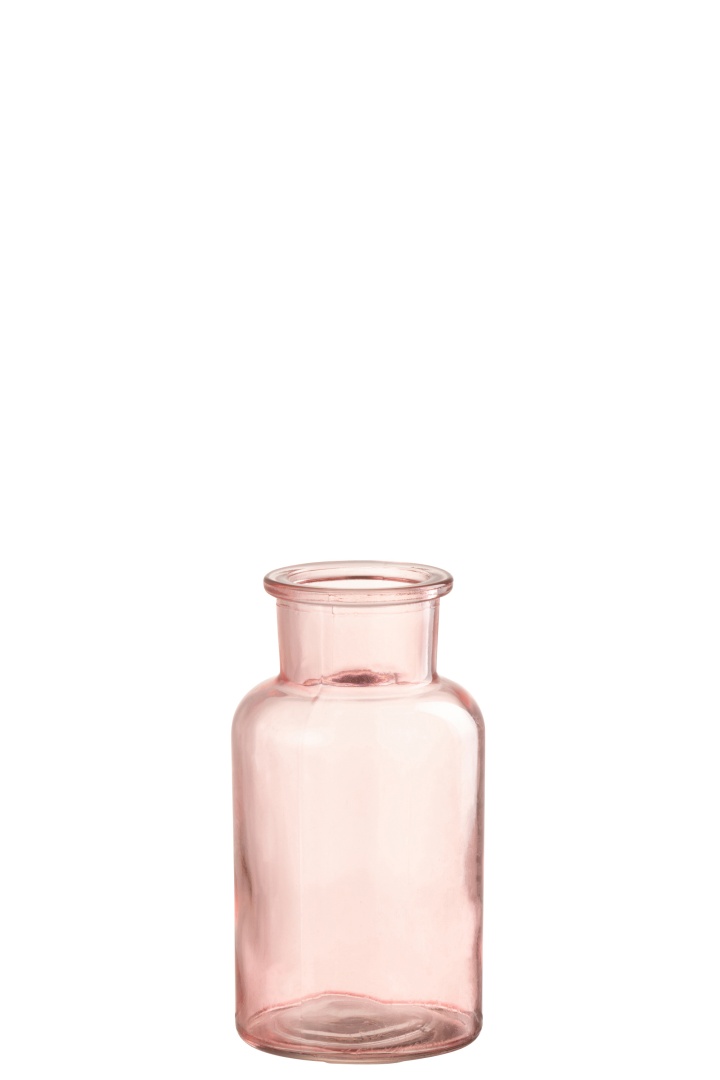 Vase in Rosa, Glass Vase in Rosa, Glass, Krug, Glas, Töpferei, Vase, Flasche