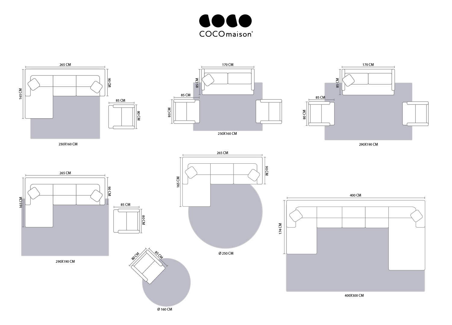 Coco Maison Teppich Brick 51052-BEI 300x400cm Coco Maison Teppich Brick 51052-BEI 300x400cm