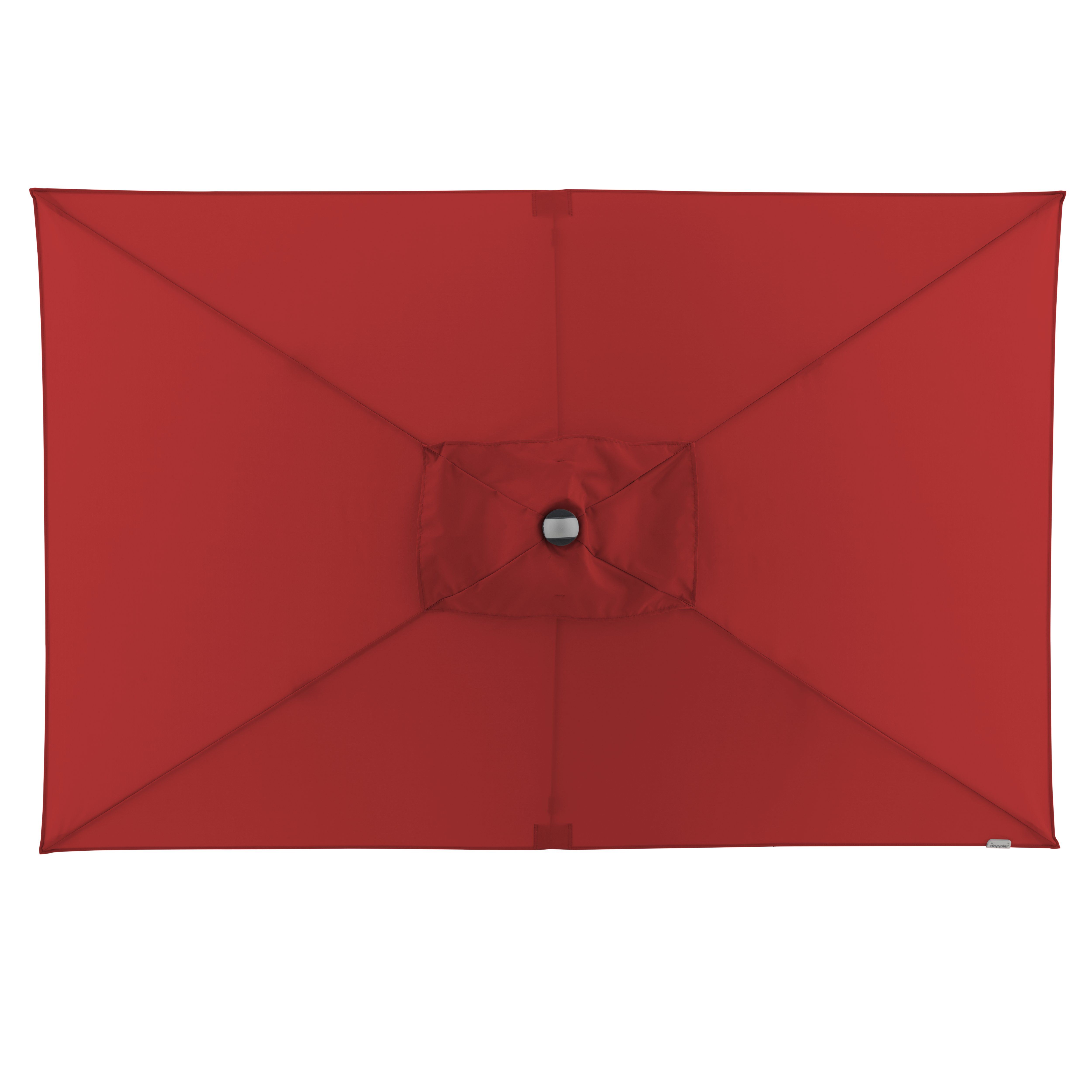 Doppler Pendelschirm EXPERT ca. 220x140cm in Farbe bordeaux, Regenschirm, Schirmhülle, Rot, Rundloch, Kunstleder?