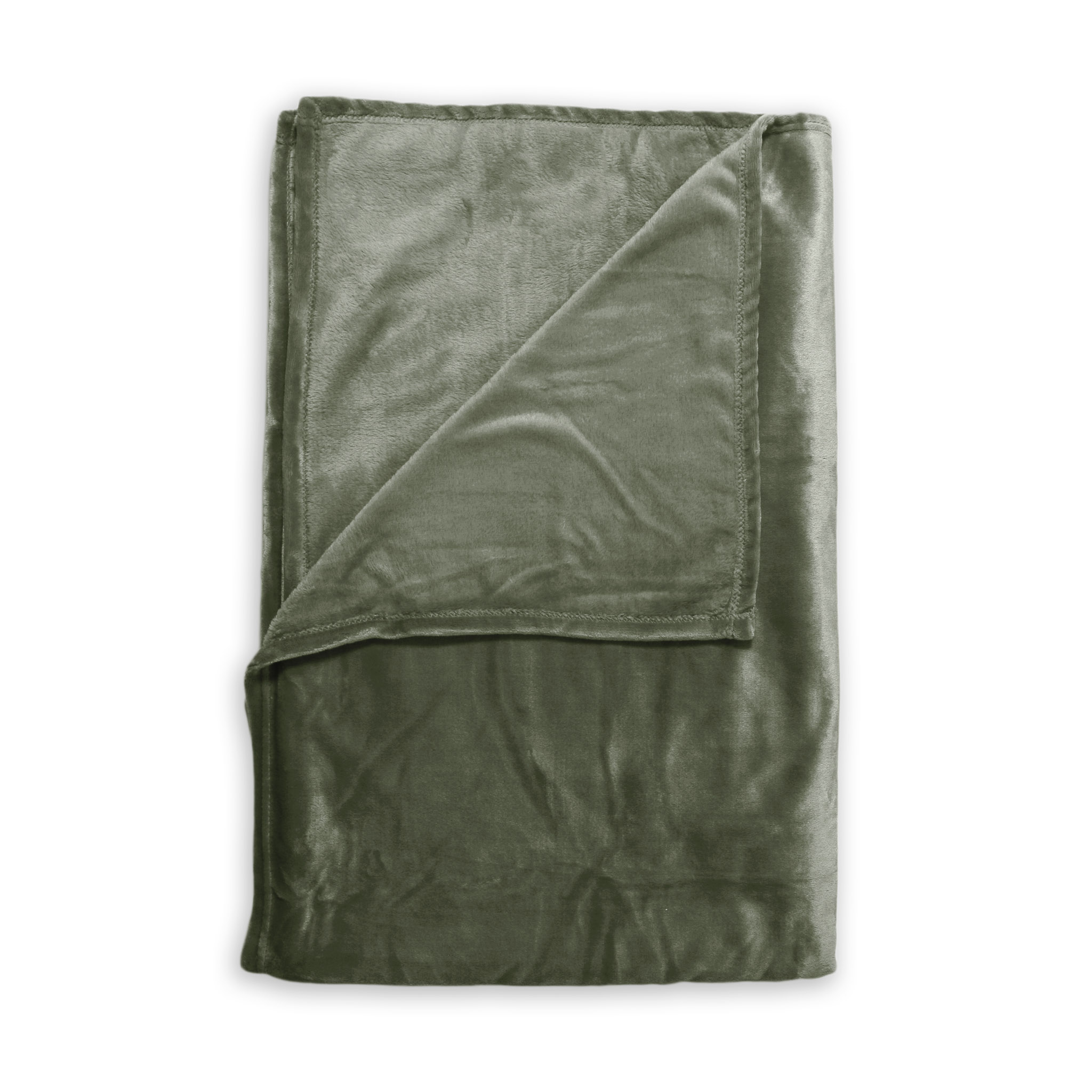 Heckettlane Plaid ca. 140x200cm in Farbe Olive-Green