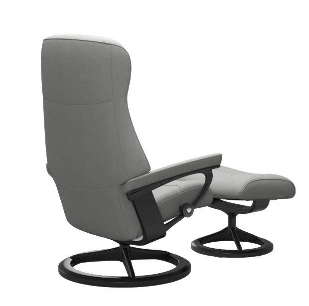 Stressless Sessel mit Hocker PHILIP in Stoff Dinamica 12 grey PG:2