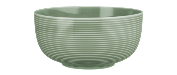 Seltmann Weiden Foodbowl 17,5cm Beat 3 Salbeigrün , Schüssel, Porzellan, grün, geriffelter rand, minimalistische gießform