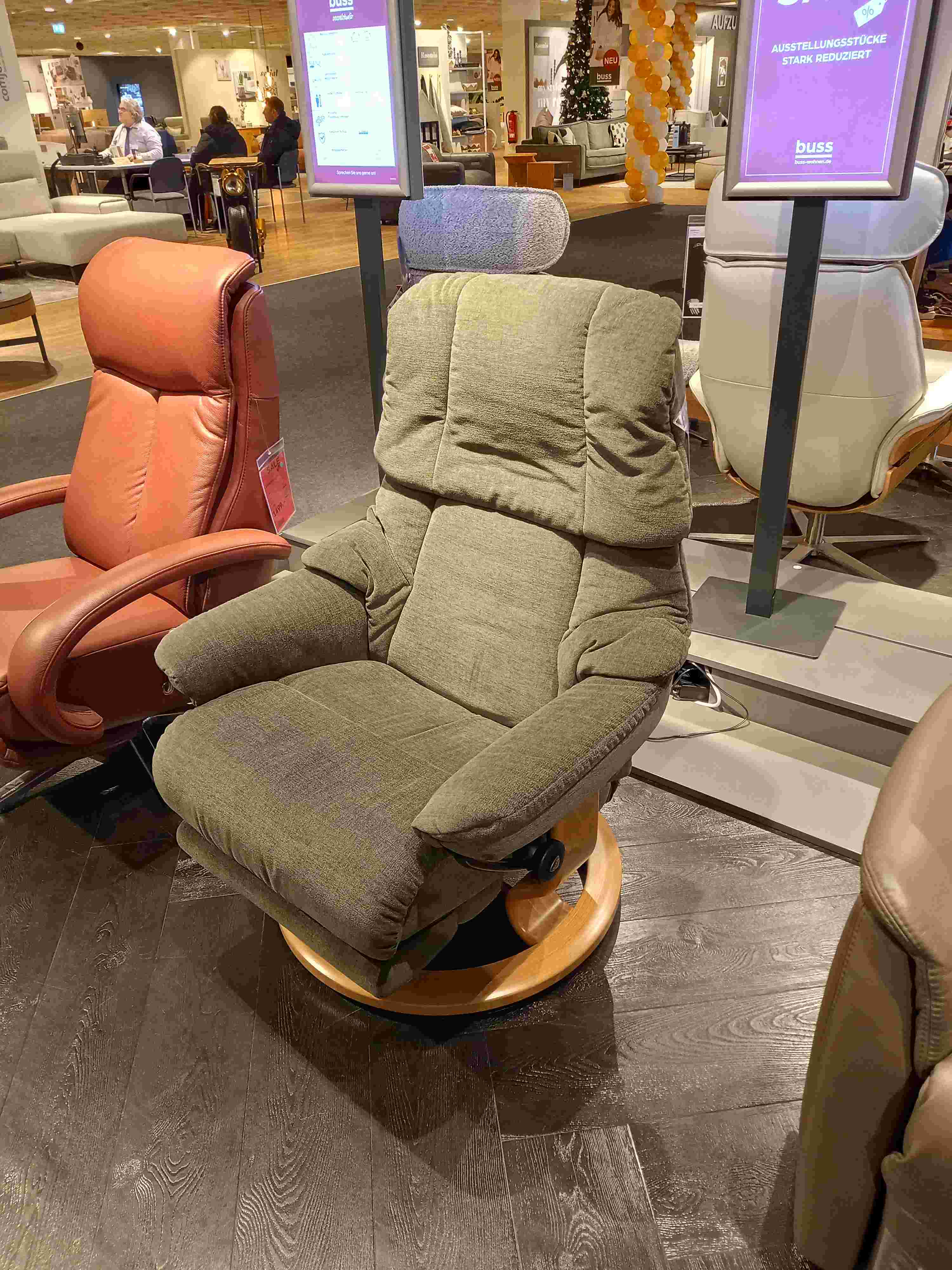 Stressless Sessel Reno in Stoff Dahlia grey