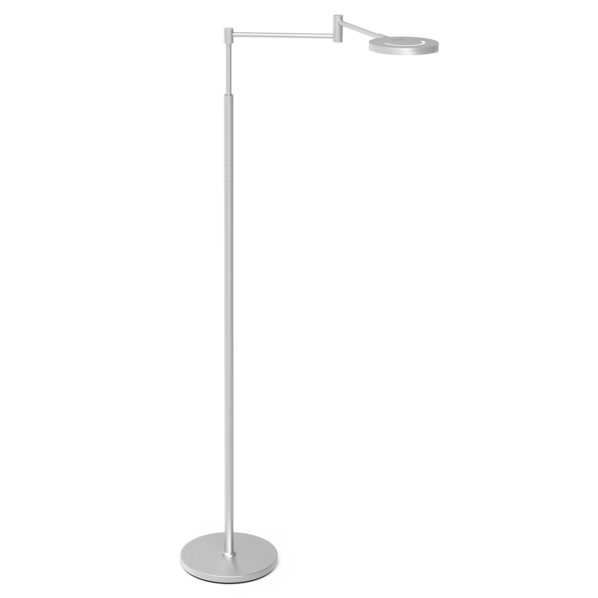 Steinhauer LED-Stehleseleuchte SOLEIL 1-flammig in Farbe Stahl/Weiß