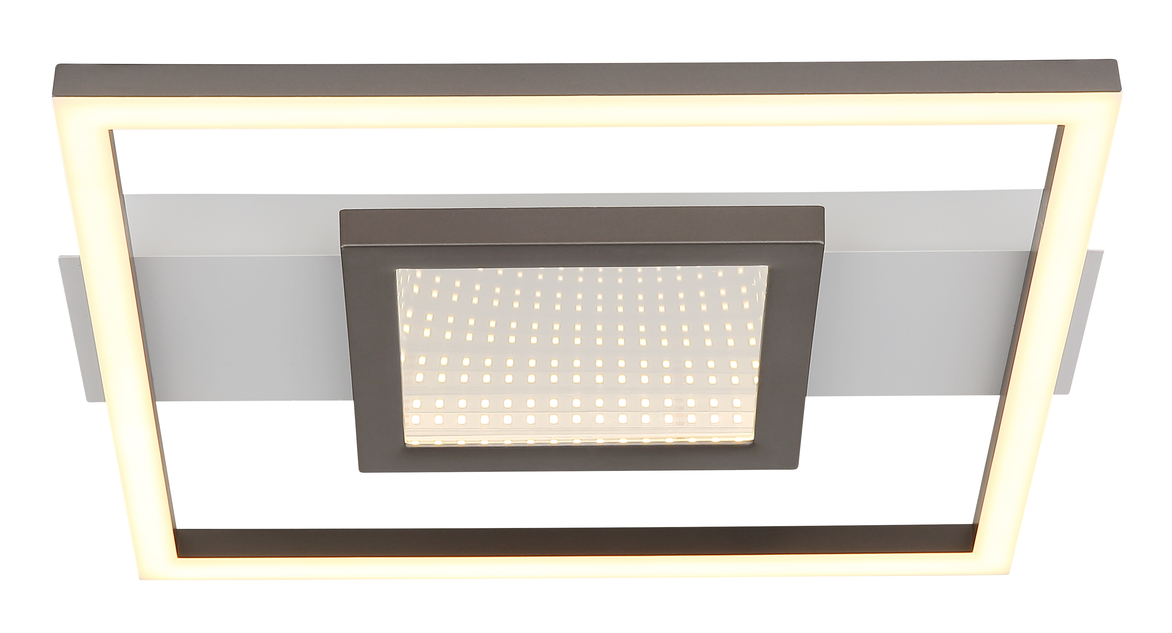LED-Deckenleuchte in Fb. Weiß Matt, kaffee, opal LED-Deckenleuchte in Fb. Weiß Matt, kaffee, opal, LED, Deckenleuchte, Quadratisch, Warmweiß, Panel