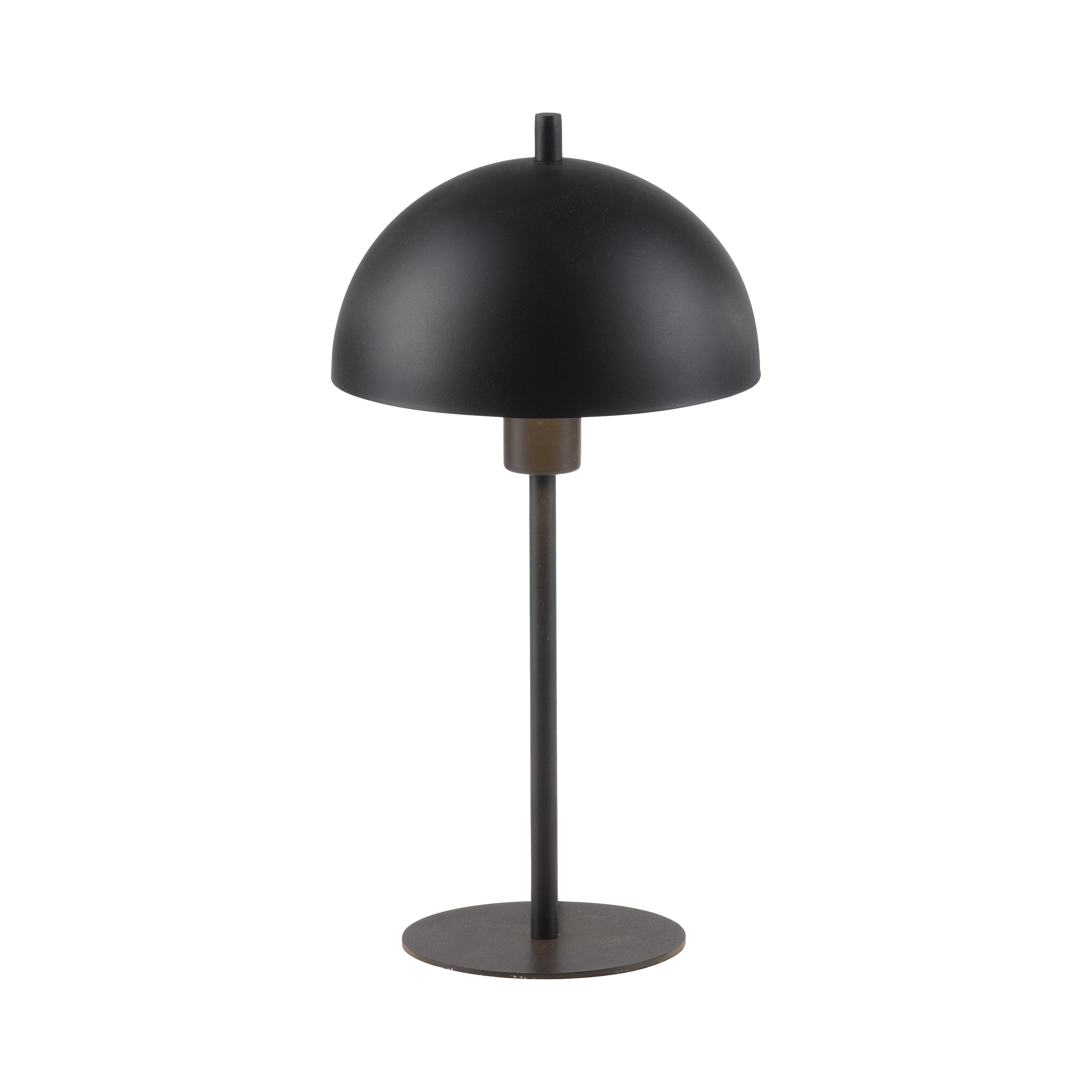 SCHÖNER WOHNEN-Kollektion Tischleuchte ALI in Schwarz, Tischlampe, Schirmlampe, Lampenstab, Standfuß, dunkle Oberfläche