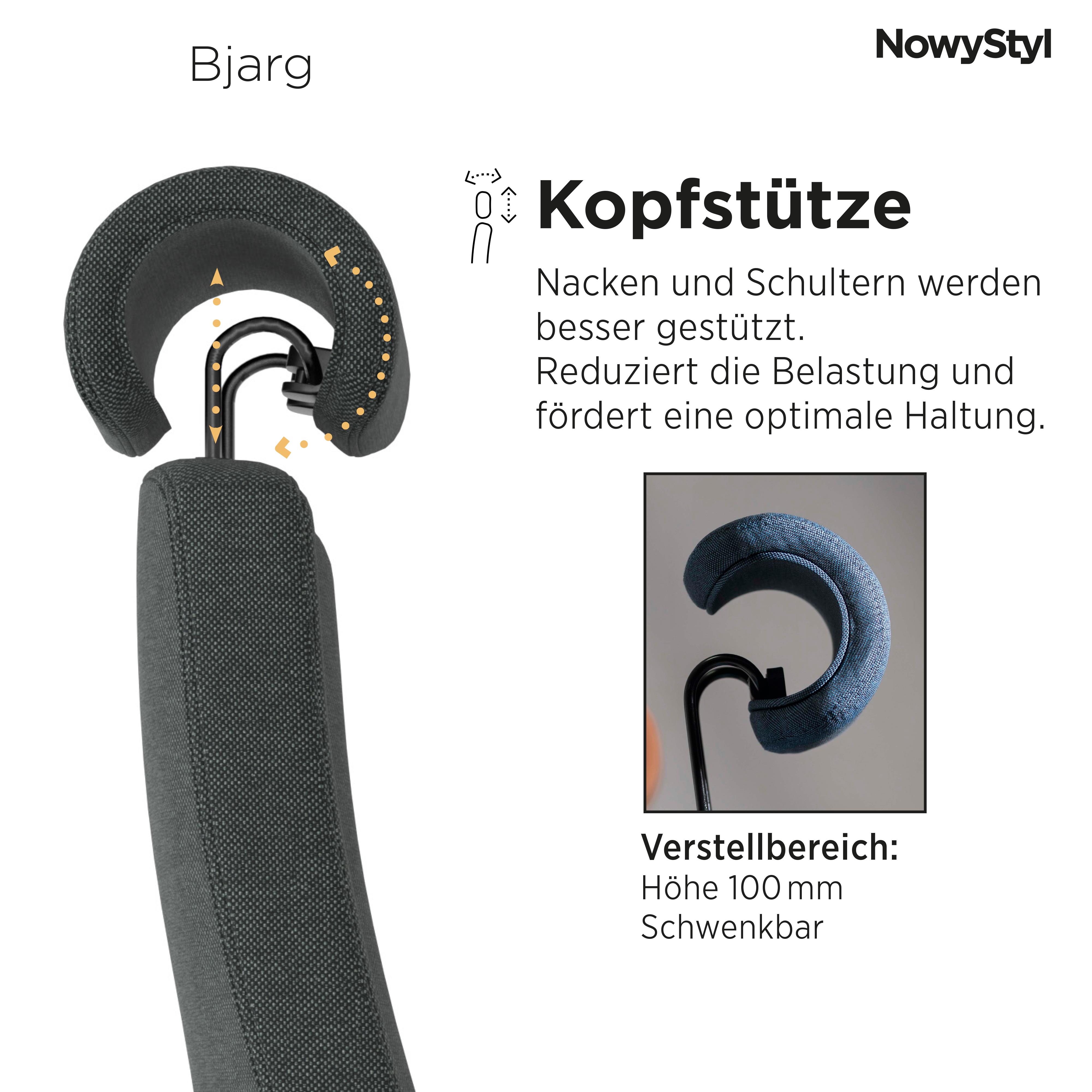 Nowy Styl Chefsessel in Stoff Rivet EGL50 Pg.2