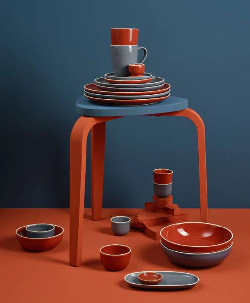 ASA Selection Schale SEMANA in Farbe rot, Untertasse, Porzellan, Töpferei, Tasse, Schüssel