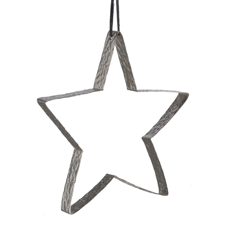 Gasper Metall Stern offen in Farbe Silber