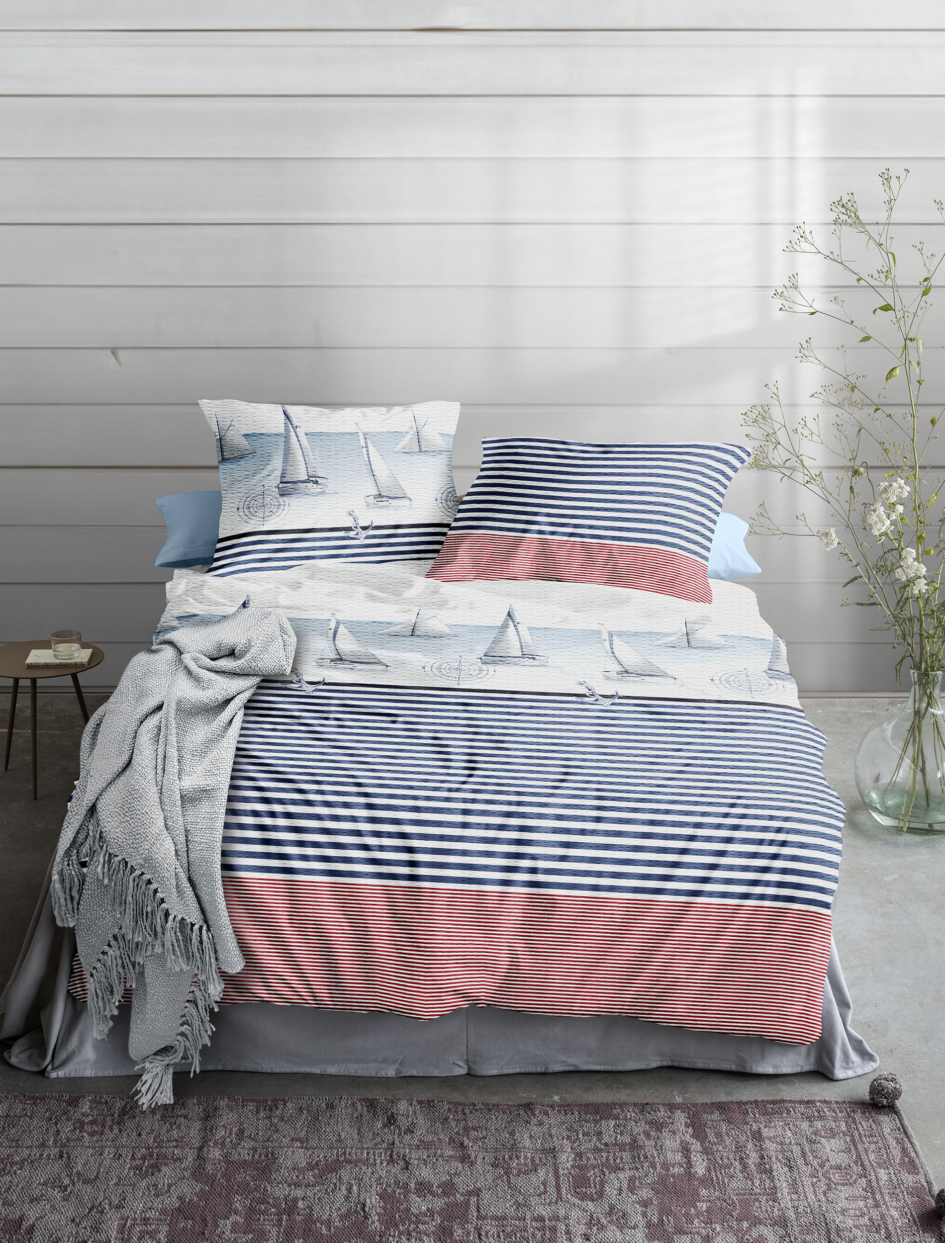 irisette Seersucker Bettwäsche EASY in Farbe ca. 155x220cm irisette Seersucker Bettwäsche EASY in Farbe ca. 155x220cm, Innenarchitektur, Mobiliar, Kissen, Dekoration für Zuhause, Bett