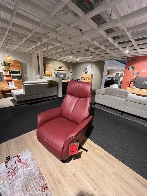 Interliving Relaxsessel INTERLIVING-4560 (7080) in Leder 24 Longr.Barolo, Moebel, Stuhl, Couch, Drinnen, Pflanze