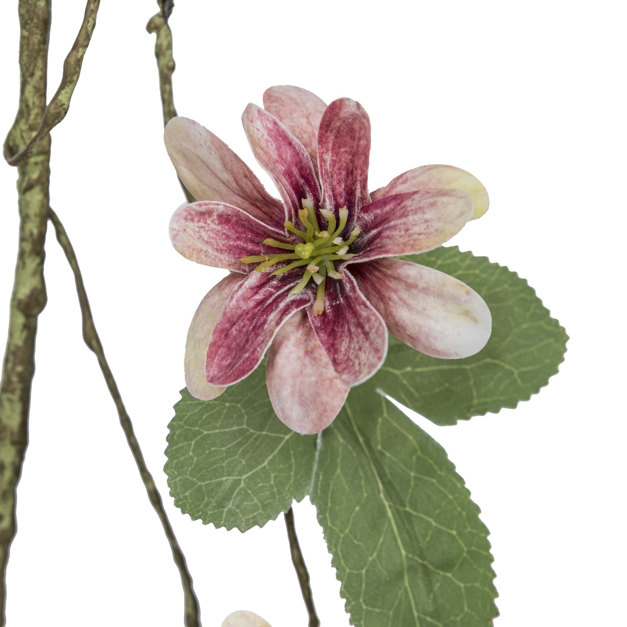 Gasper Blütengirlande, 136cm,pink in Farbe Pink, apfelblüte, fruchtblüte, blüte, zweig, grüne blätter