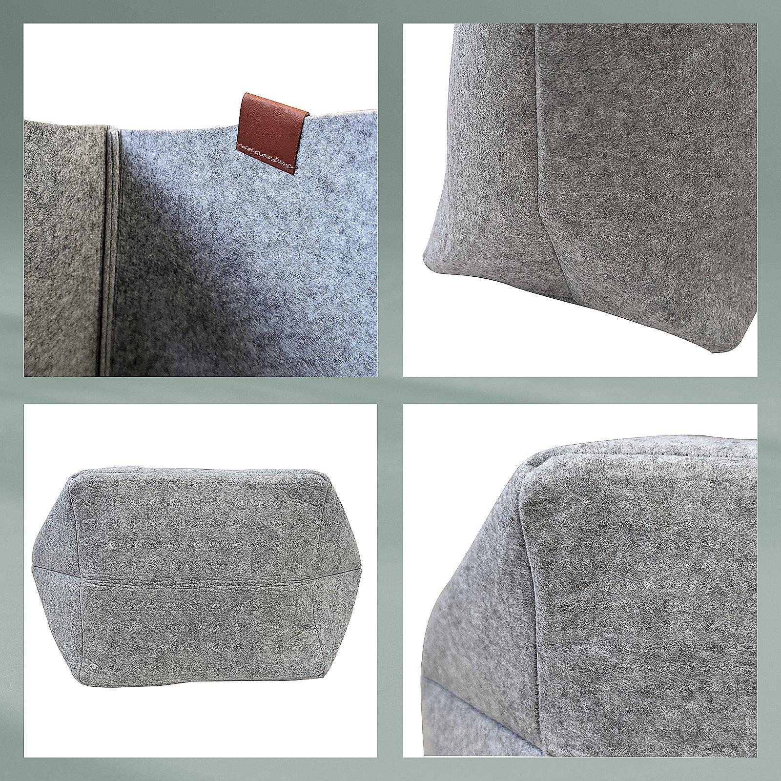 Kela Wäschesack FAY in Farbe Hellgrau, sofa, couch, grau, Stoff, Ecke
