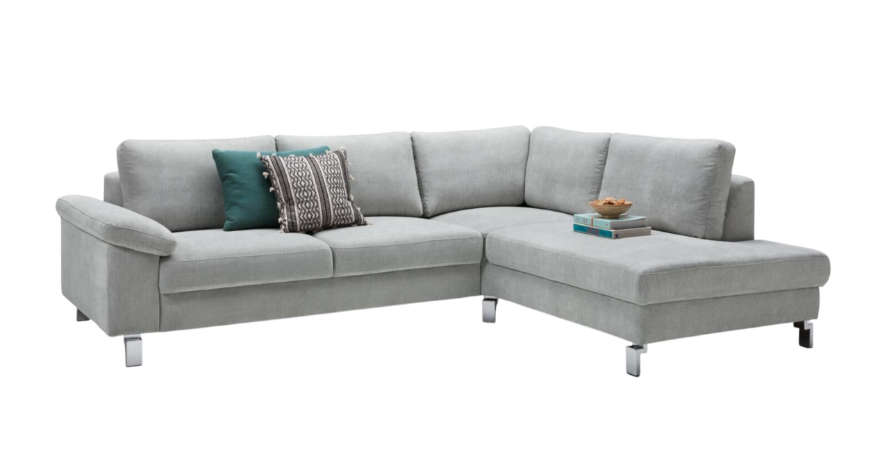 Candy Polsterecke INTERMEZZO ca. 261x200cm in Stoff Matrix silver Candy Polsterecke INTERMEZZO ca. 261x200cm in Stoff Matrix silver, Couch, Mobiliar