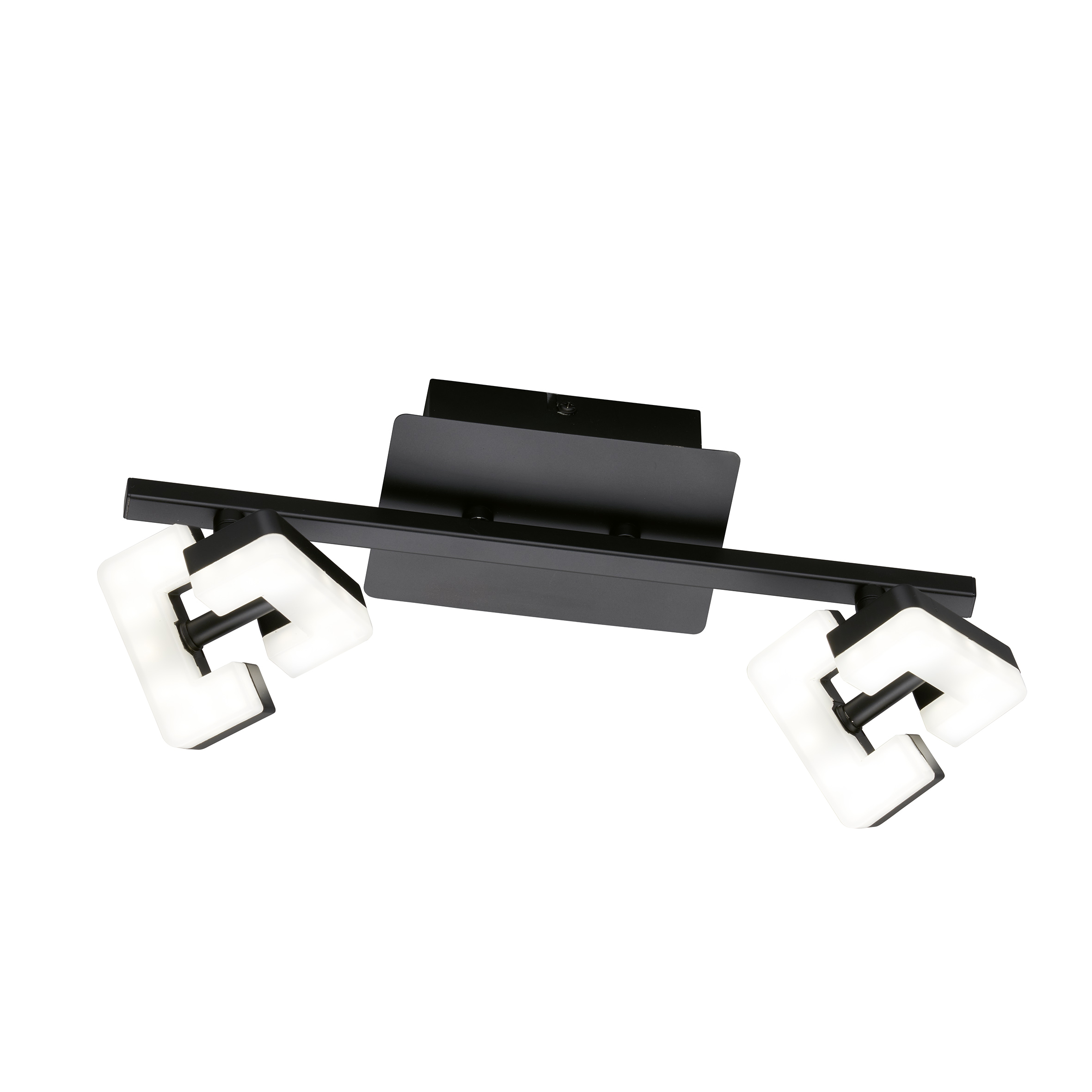 Fischer & Honsel LED-Deckenleuchte RAY in Metall sandschwarz