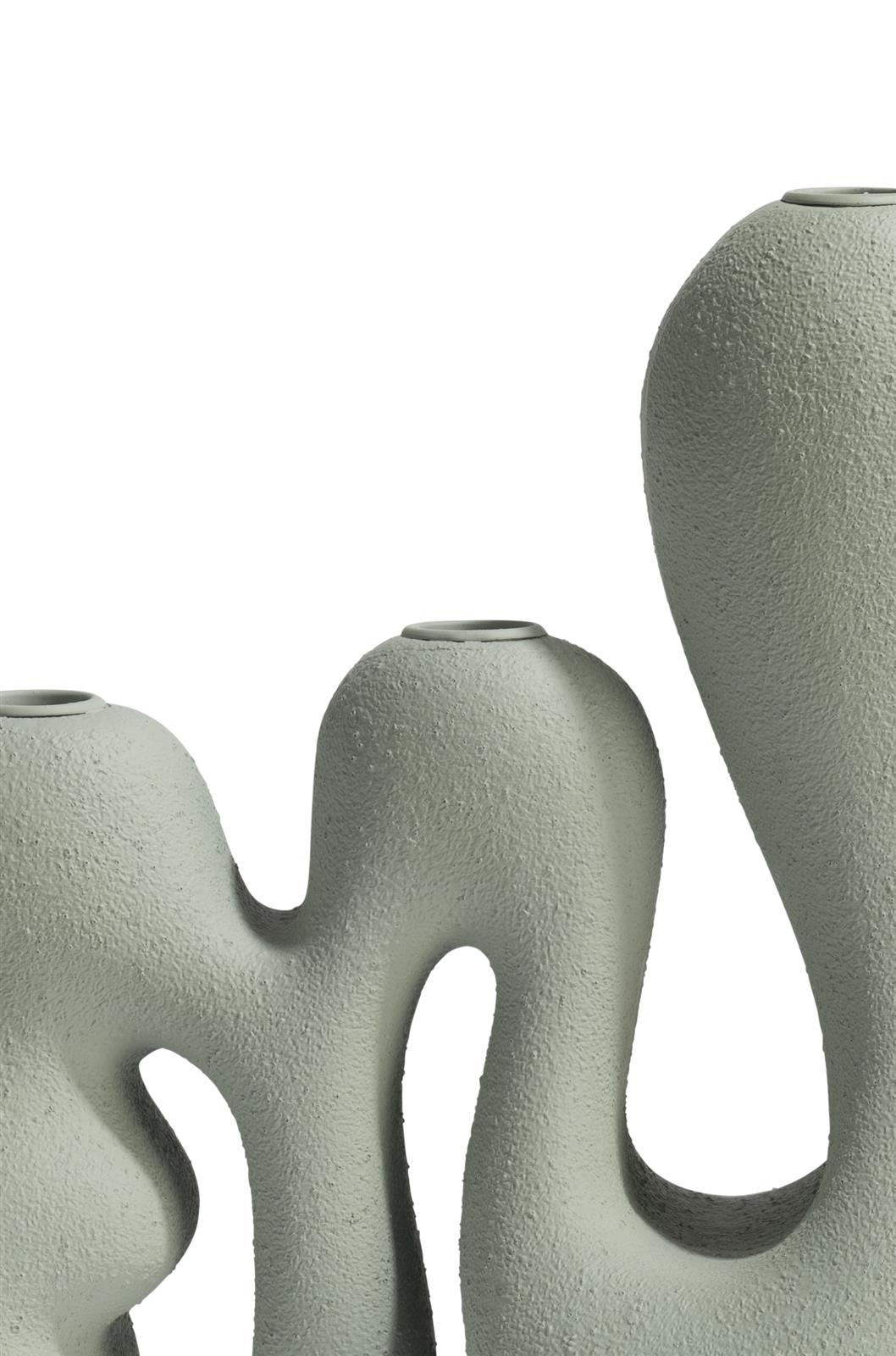 Coco Maison Kerzenhalter MEES ca. B45 H25 T14 cm in Polyresin grün