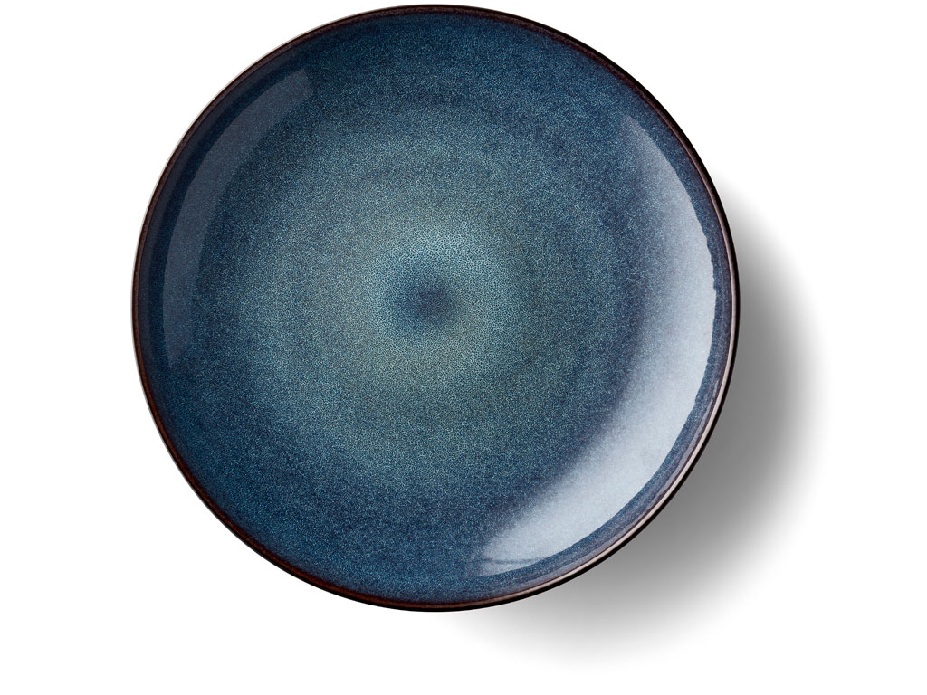 BITZ Platte 40 cm in Farbe schwarz/dunkelblau