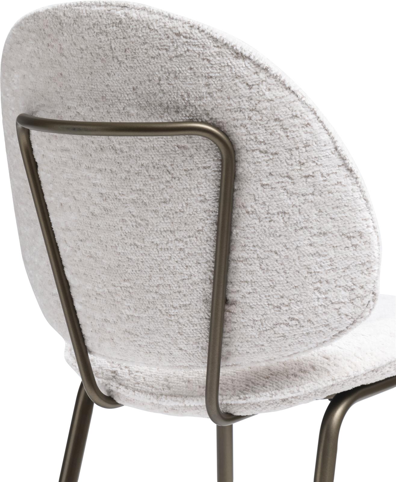 Coco Maison Stuhl COCO MAISON ca. B48 H85 T50 cm in Stoff Lecce creme