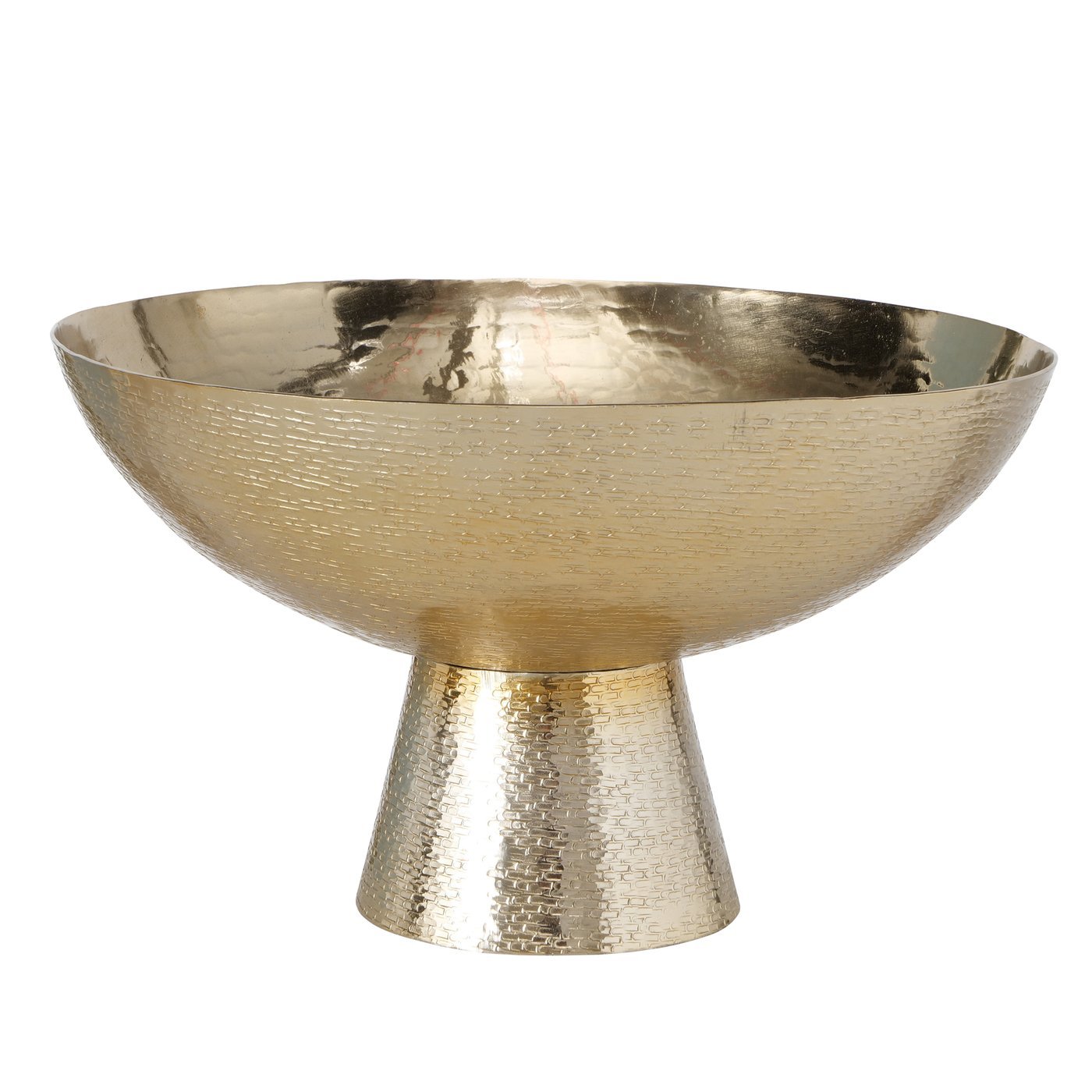 Boltze Schale Iwaki, Deko, Rund, H AROUND THE WORLD IWAKI in Aluminium geämmert gold
