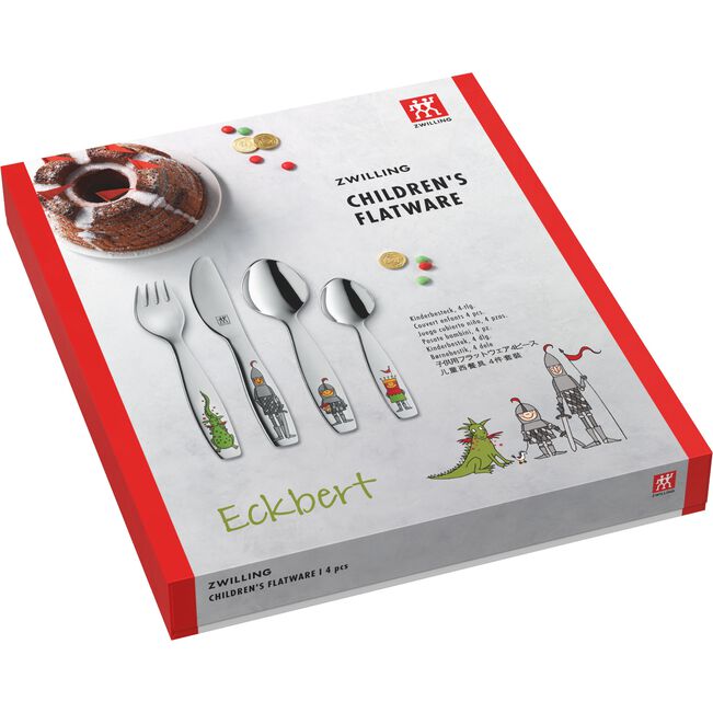 Zwilling Kinderbesteckset RITTER ECKBERT in Silber, Besteck, Gabel, Löffel, Werbung
