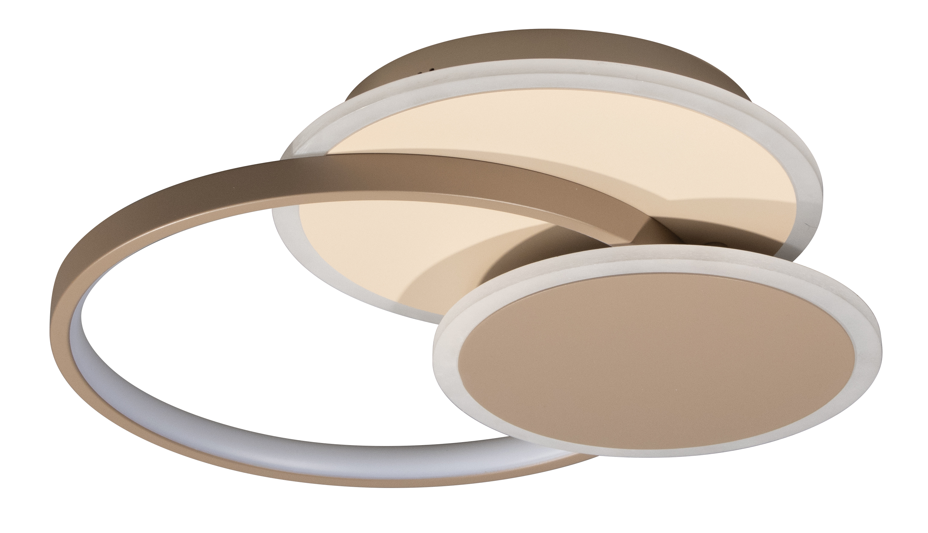 Fischer & Honsel LED-Deckenleuchte TOMO 1-flammig in Farbe Metall dark-greige, Kopf, Person, Gesicht, Kosmetik, Deckenventilator