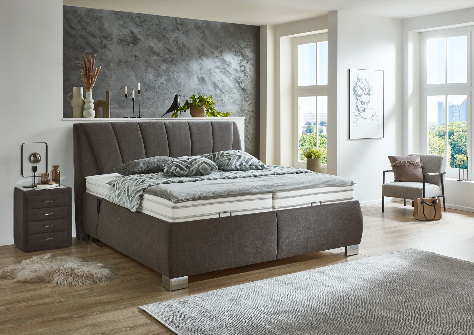Polsterbett OC-PB23155 in **Stoff Billie anthr.431008