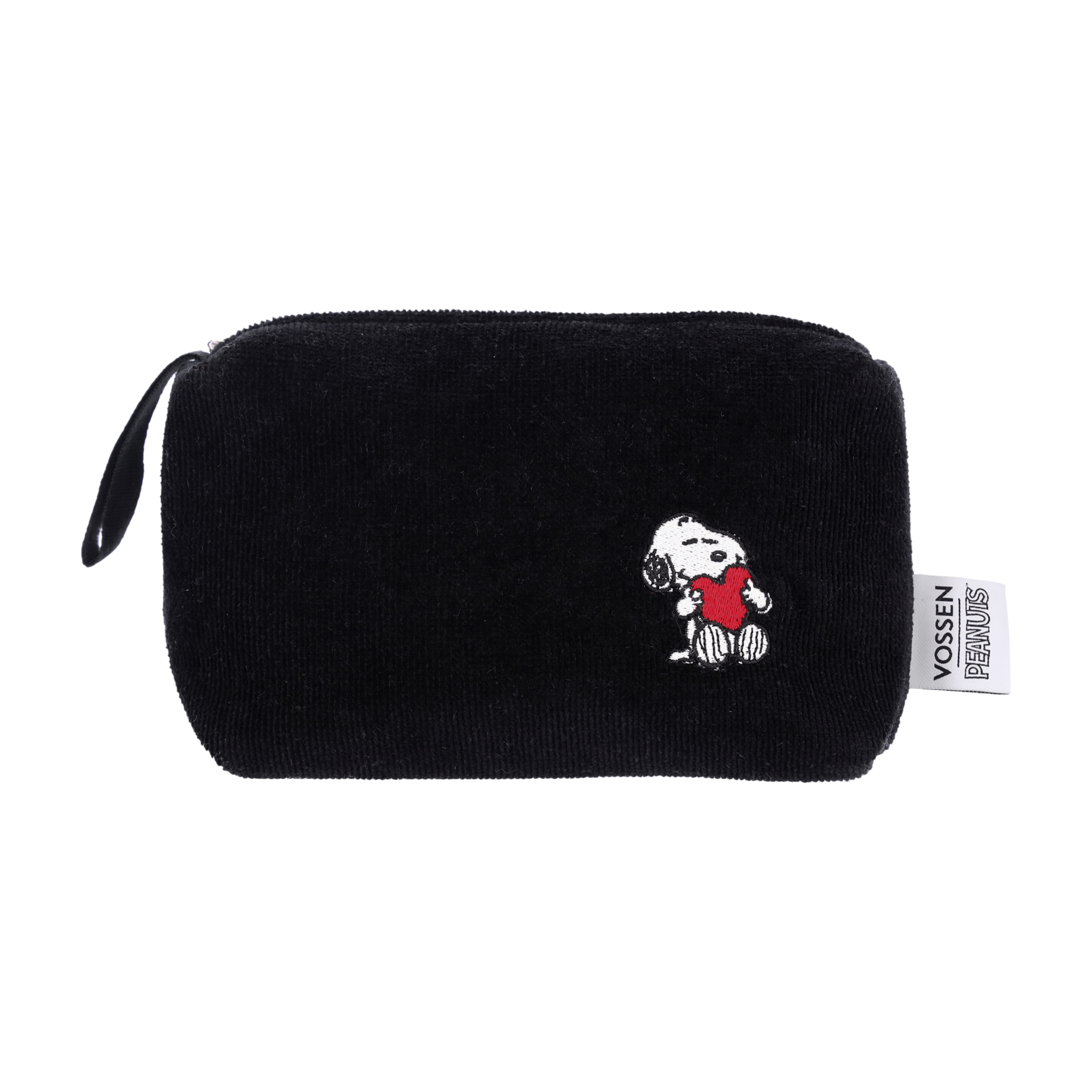 Vossen Set Sweet Snoopy ca. one size in Farbe schwarz, Schminktasche, Schwarz, Snoopy, Herz, Reißverschluss