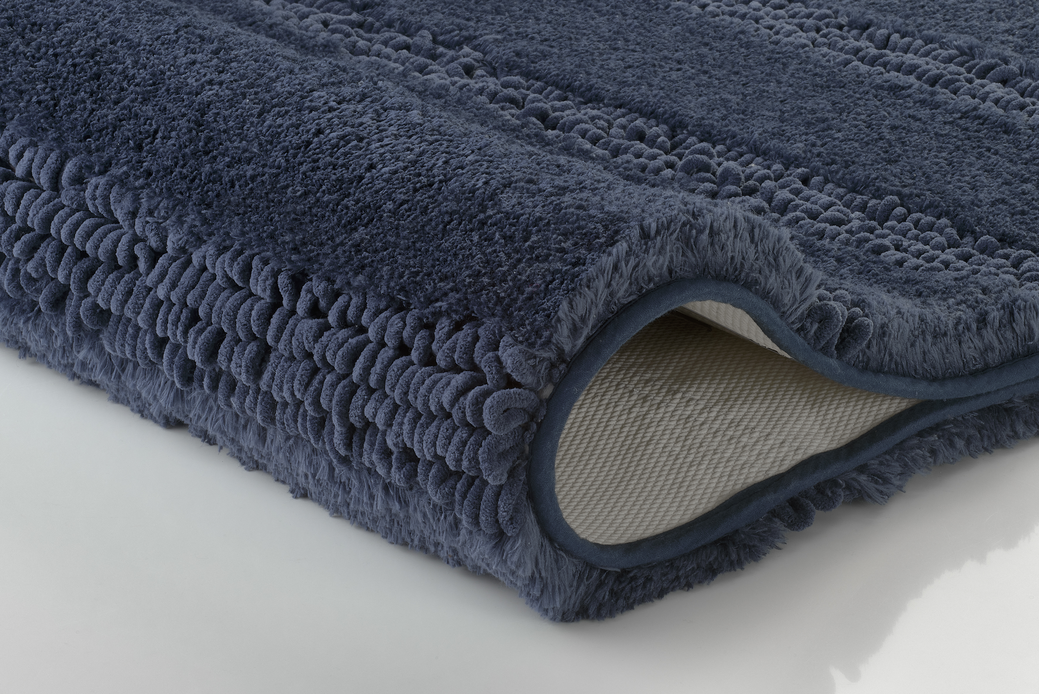 Kleine Wolke Badteppich MONROVIA ca. 70x120cm in Farbe Navy
