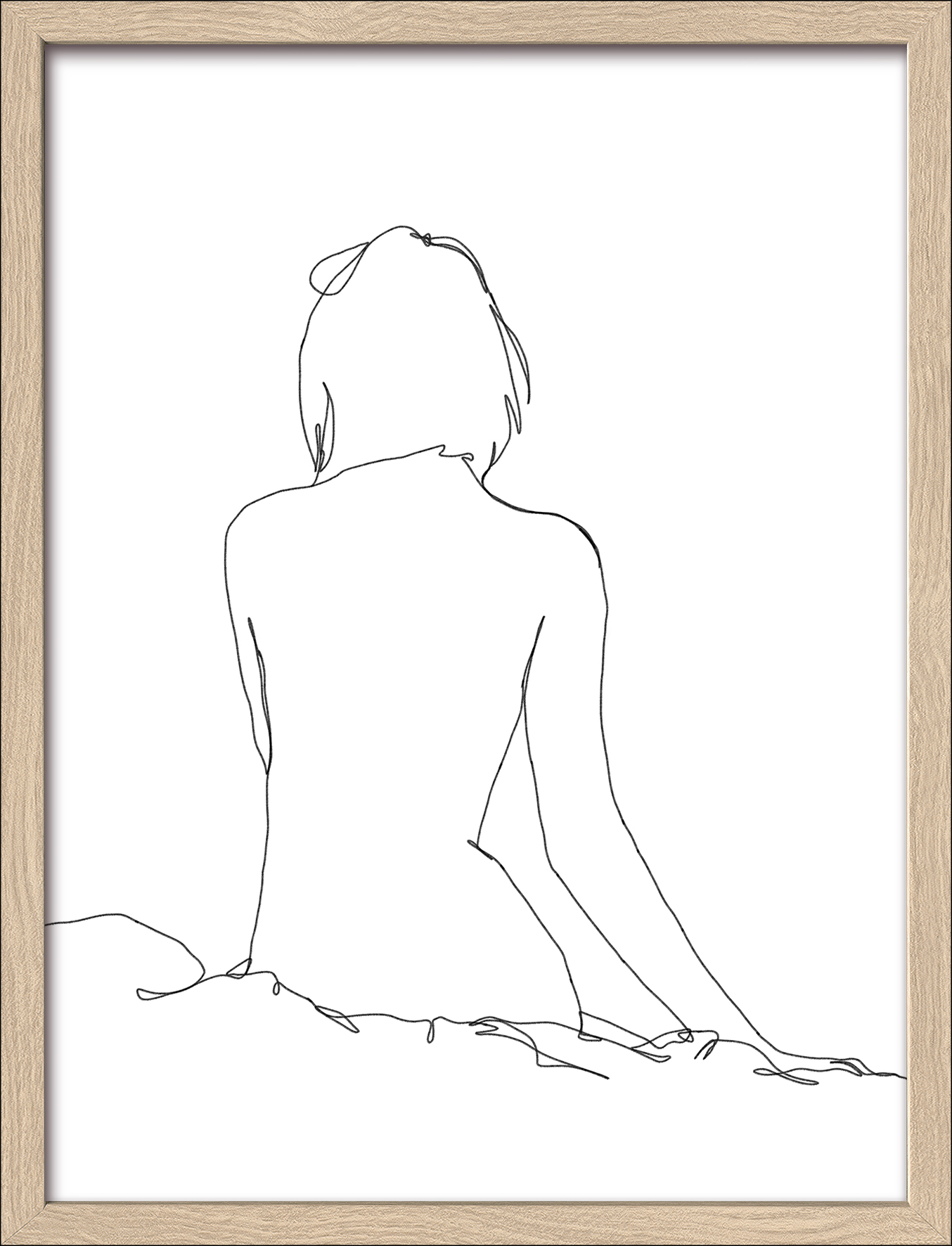 ProArt Framed-Art Slim Scandic 33x43cm Sketch of a woman