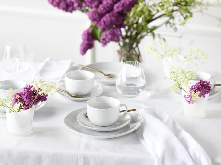 Creatable Kaffeeservice 18-tlg (GK) Luna in Farbe Weiß