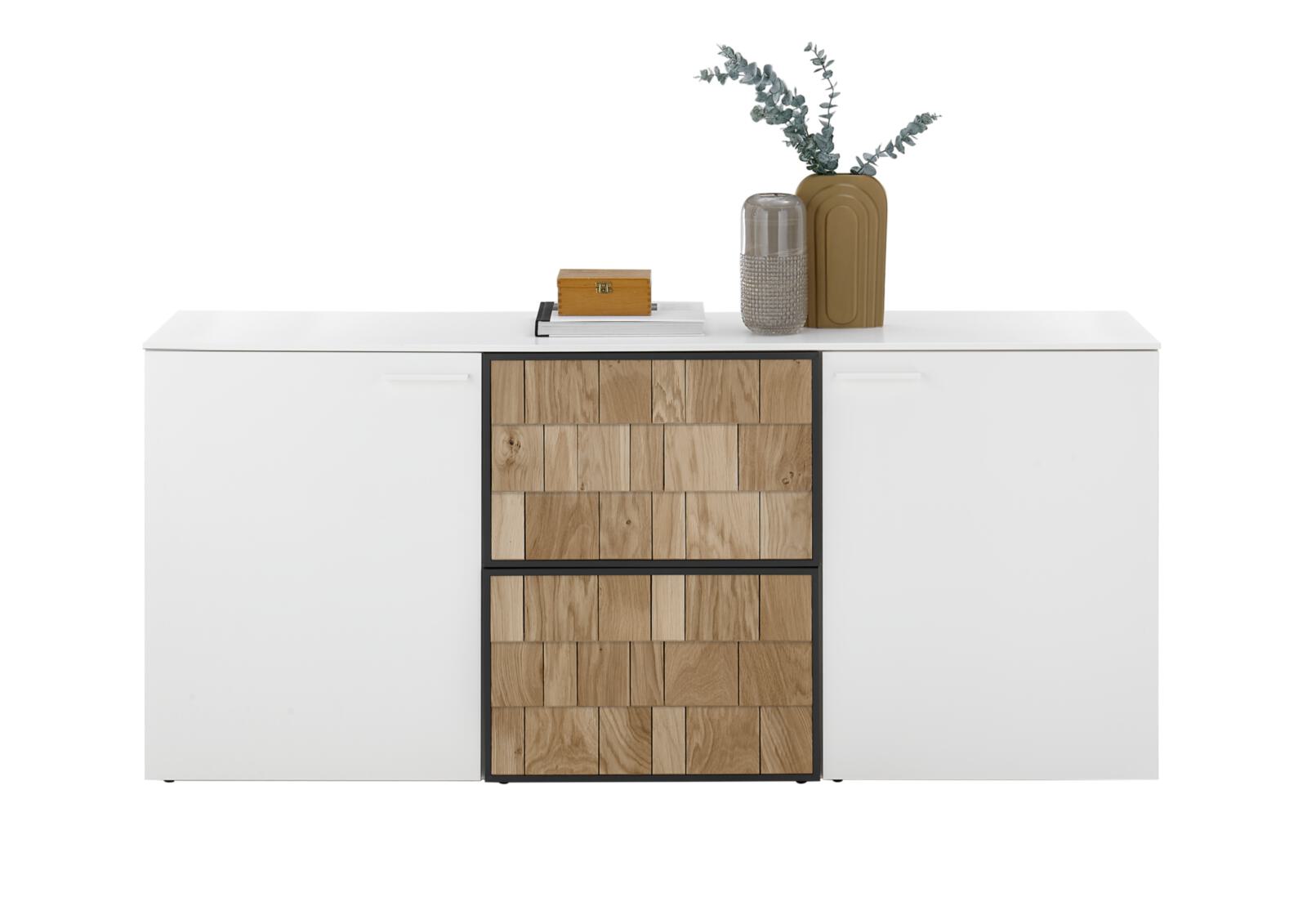Sideboard in Lack bianco weiß matt Sideboard in Lack bianco weiß matt