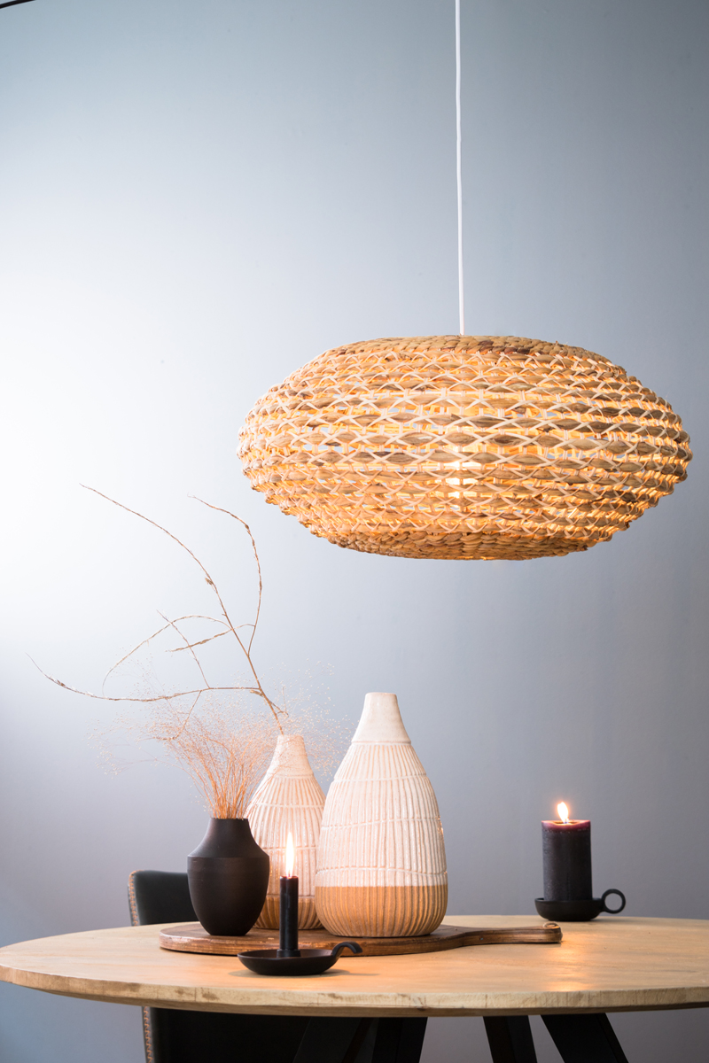 Hängeleuchte TRIPOLI in Rattan naturell