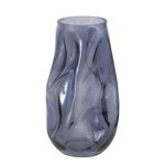 Boltze Vase Lojin H:27,8cm LOJIN in Glas lackiert grau