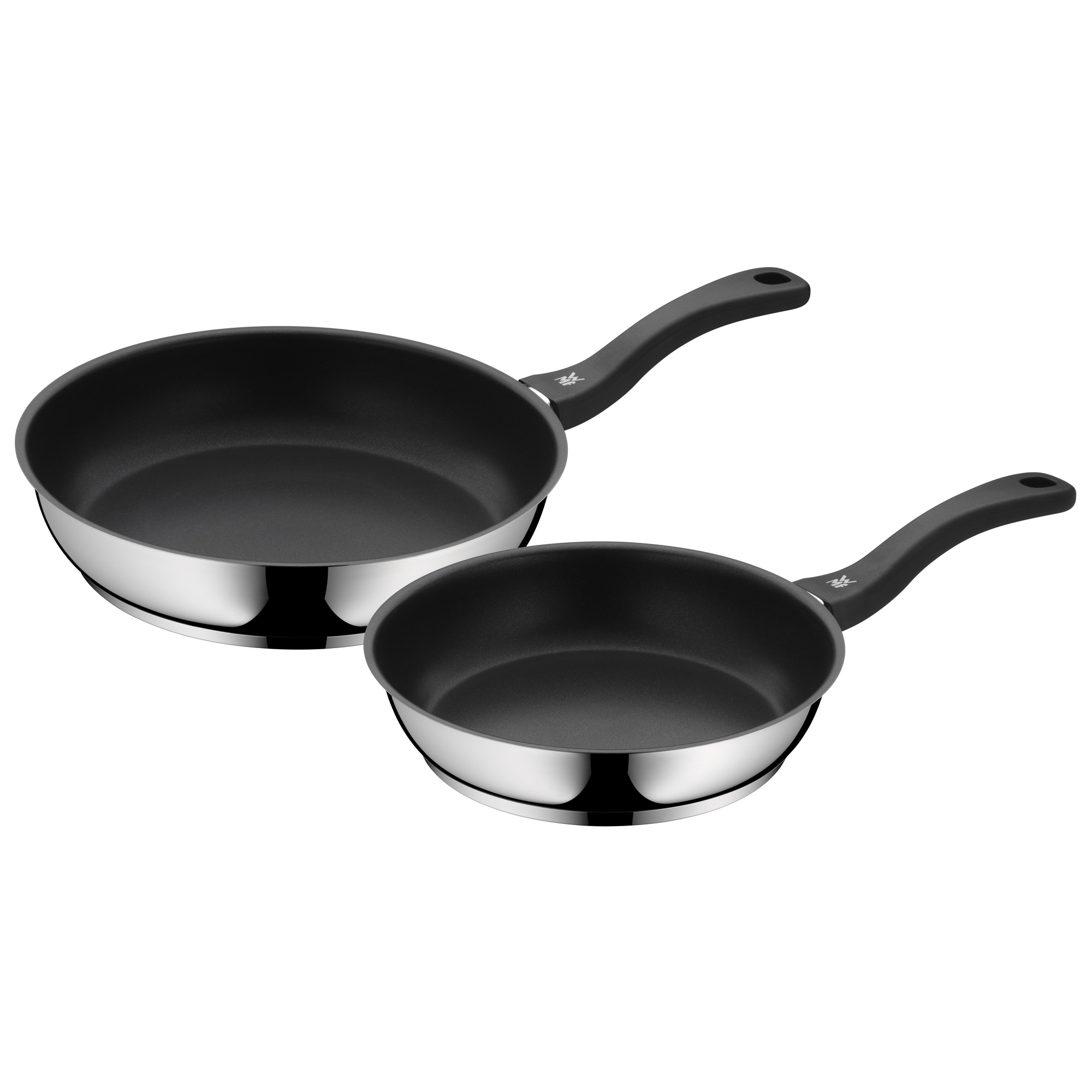 WMF Devil Pfannen-Set, 2-teilig, 24 cm in Edelstahl/schwarz