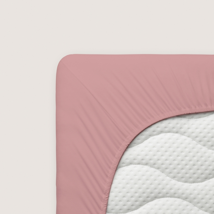 Schlafgut Pure Boxspring Spannbettlaken ca. 90x190-100x220cm in Farbe Purple Mid