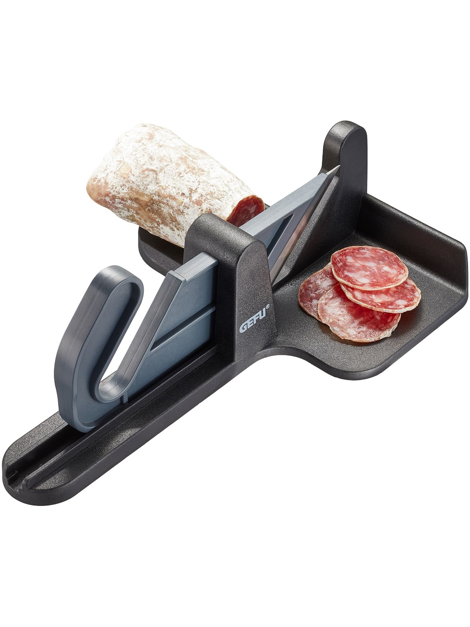 GEFU Wurstschneider Tranchè in schwarz/grau