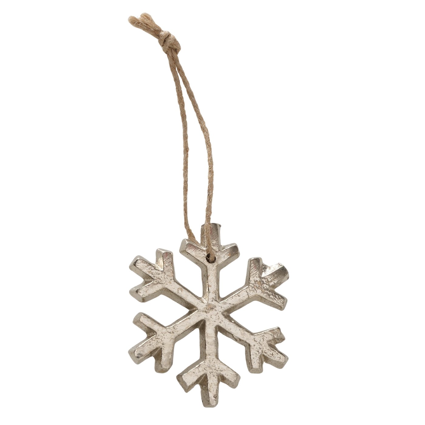 Boltze Weihnachtsanhänger Snefnug in Farbe Materialmix silber, Zubehor, Ohrring, Halskette, Natur, Im Freien