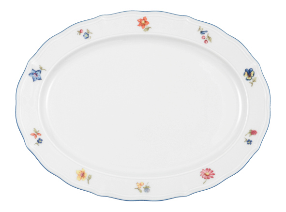Seltmann Weiden Servierplatte oval 31x23cm Sonate 34032 Nostalgie  Seltmann Weiden Servierplatte oval 31x23cm Sonate 34032 Nostalgie , Gericht, Mahlzeit, Servierplatte, Porzellan, Töpferei