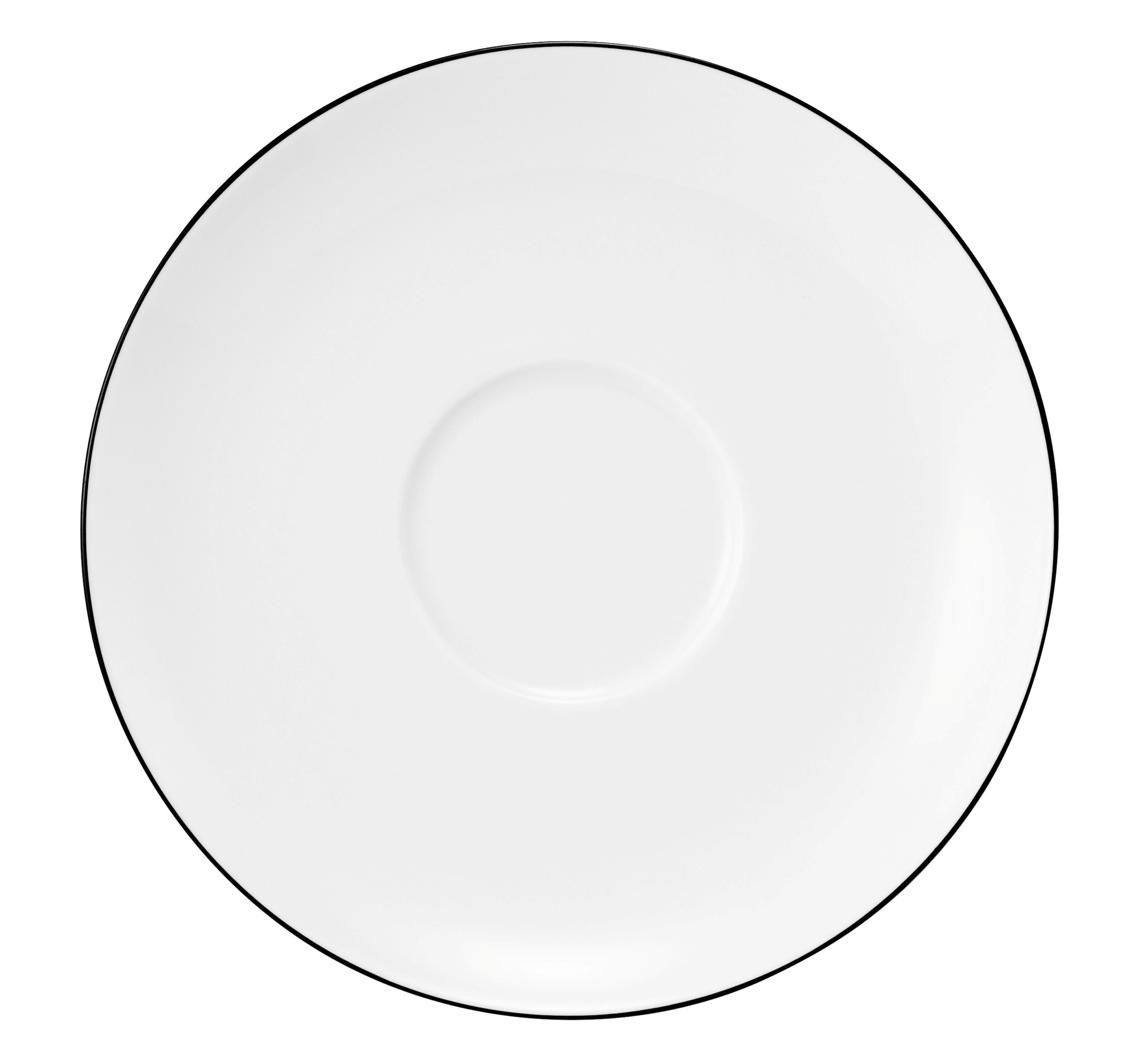 Seltmann Weiden Milchkaffeeuntertasse 16 cm Lido 10826 Black Line 