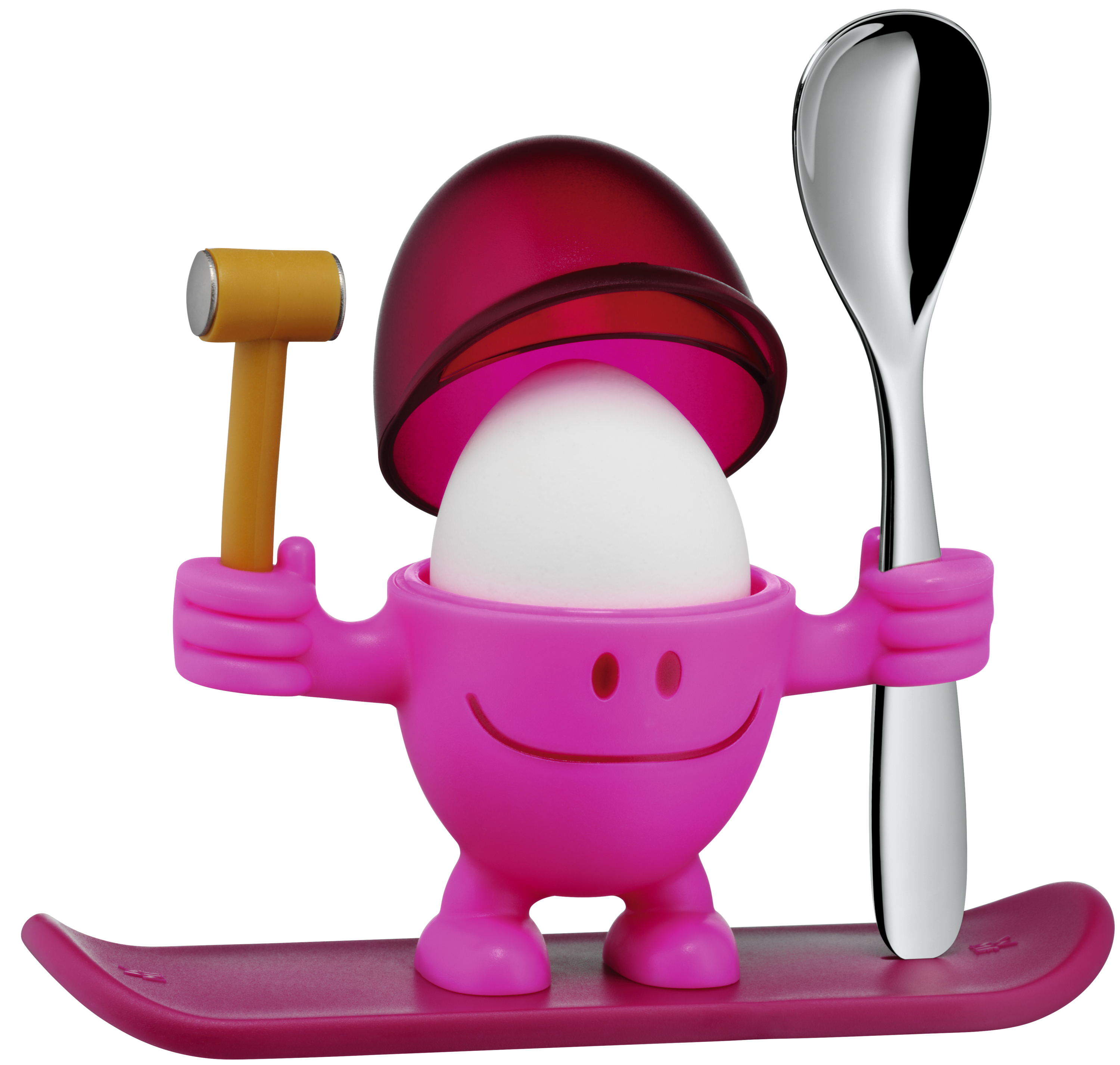 WMF Eierbecher McEgg mit Löffel, Pink in pink WMF Eierbecher McEgg mit Löffel, Pink in pink