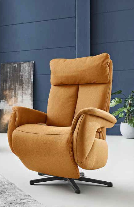 Relaxsessel RELAXA FEELING XC in Gelb Polsteria Relaxsessel RELAXA FEELING XC in Stoff Sofia Clean mustard
