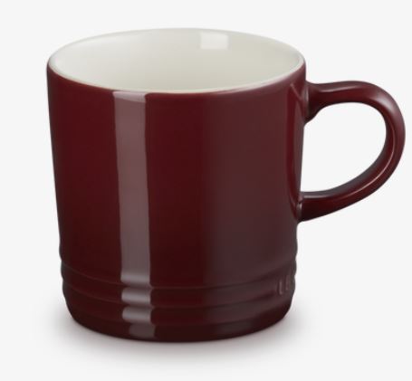 Le Creuset Becher 0,35L 350 in Farbe Garnet, Kaffeetasse, Becher, Keramik, Rot, Glanzfinish