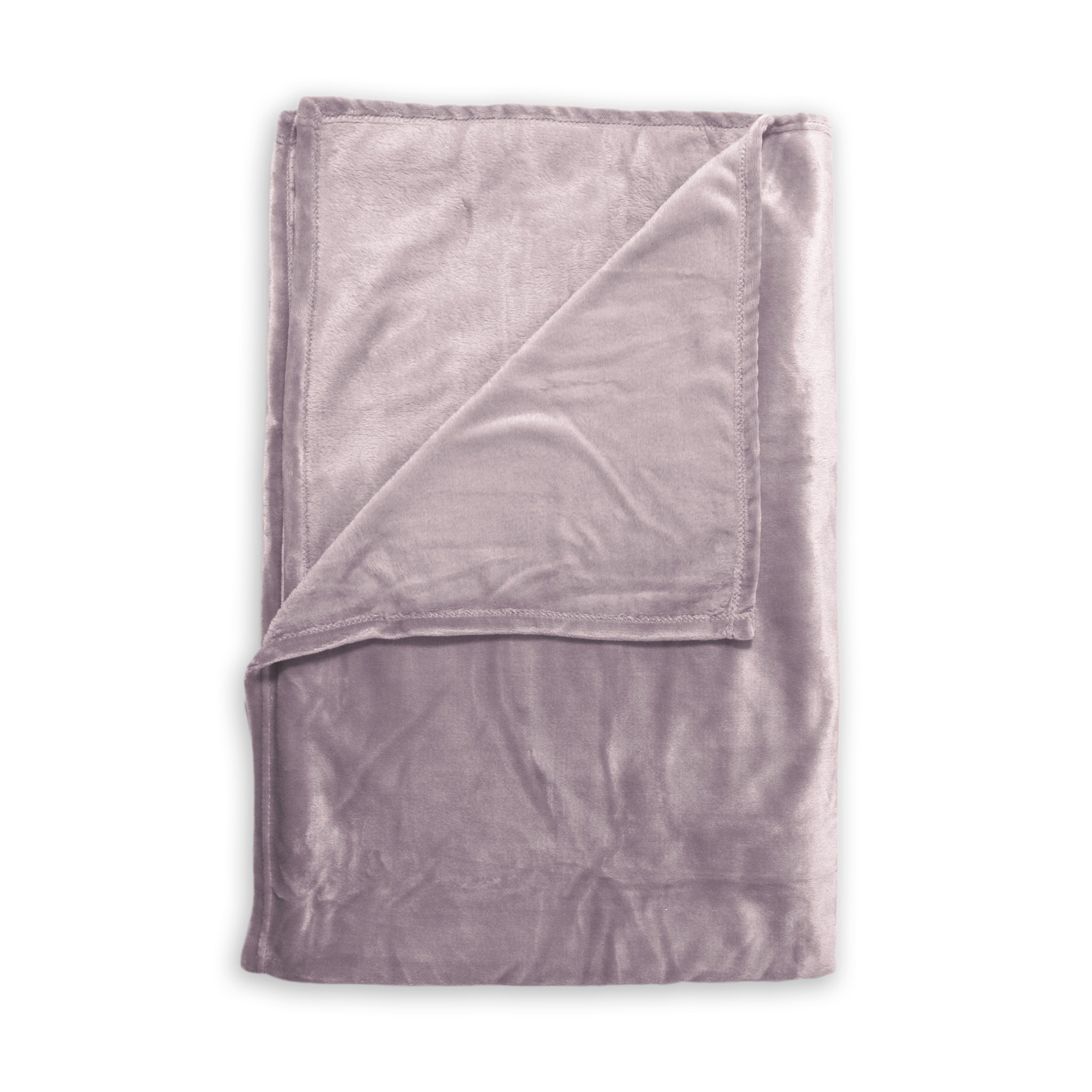 Plaid Cara 140x200cm CARA in Rosa / Pink, Decke, Velvet, lila, Flausch, Wärme