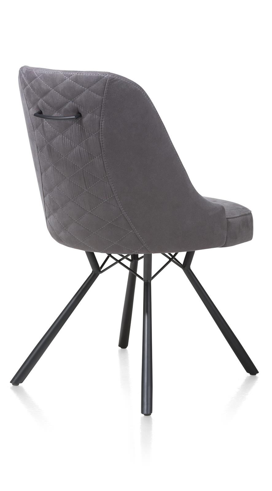 Habufa Stuhl Eefje, ca. 54 x 89 x 63 cm in Stoff Kibo anthrazit mit Griff